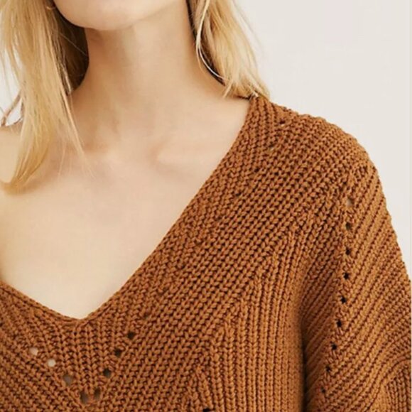 Free People All Day Long Sweater Sahara Size XL - Picture 3 of 8